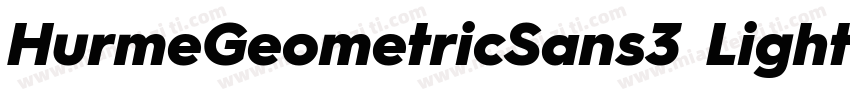 HurmeGeometricSans3 Light字体转换